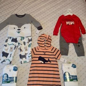 NEW 18 month Baby boy Clothing lot (Carters)